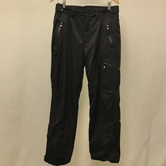 FERA 32R Men’s Ski Snow Pants Black Thermolite Pockets Zip Fly 2-Snap Logo - Picture 12 of 12